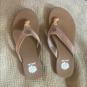 Yellow Box Tan Flip-Flop Sandals